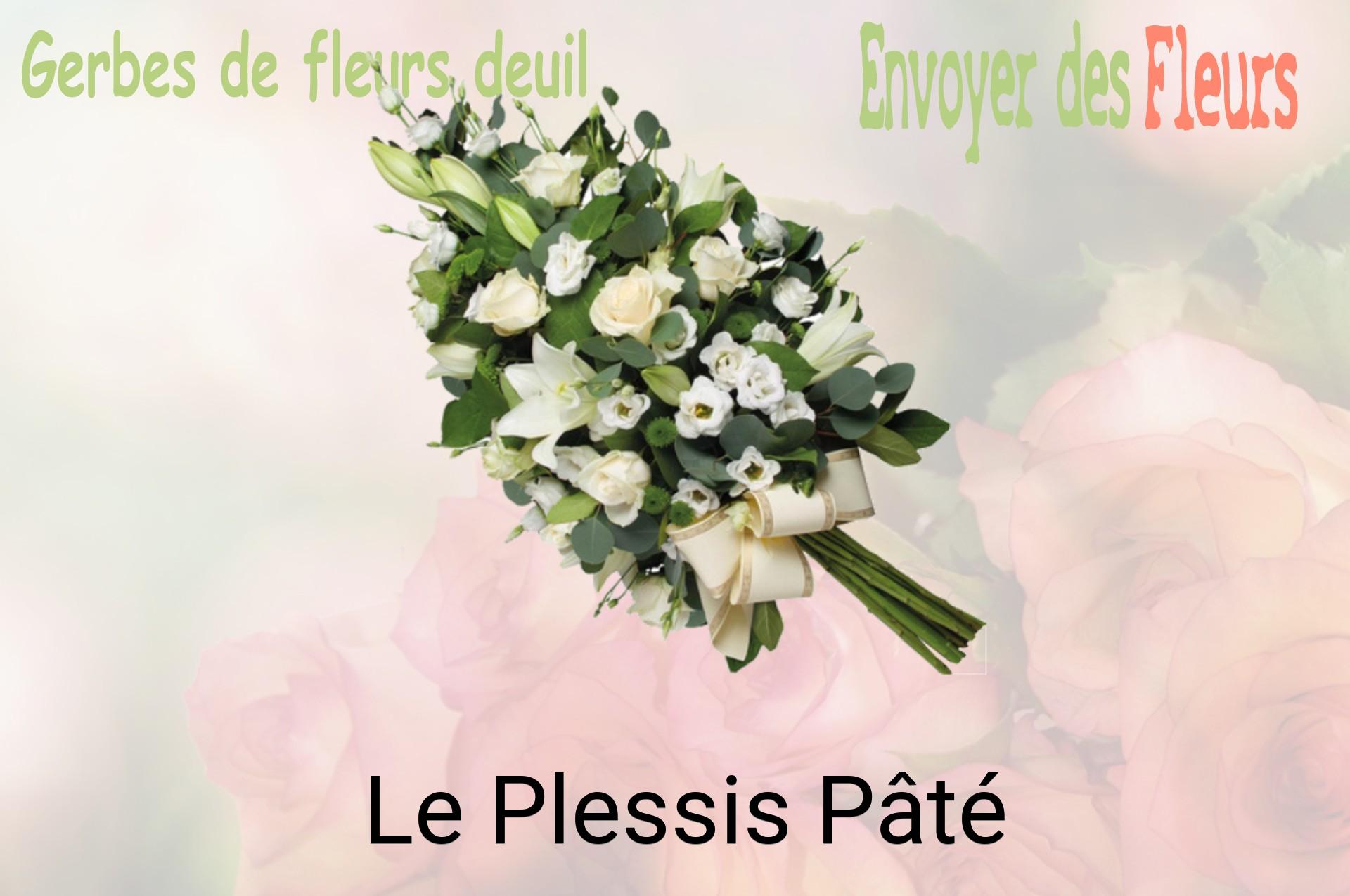 Gerbe de fleurs de deuil livrée à Le Plessis-Pâté